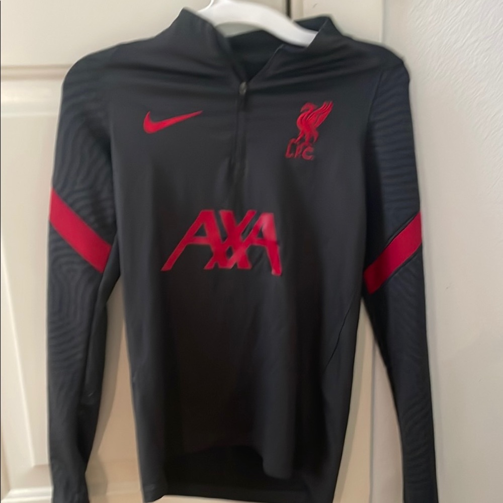 Nike Liverpool FC Black and Red Training Top